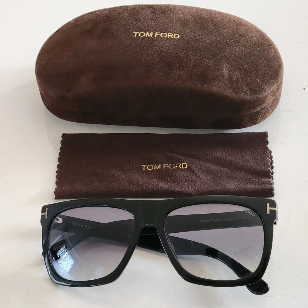 TOM FORD Morgan Men's Black Square Polarized Sunglasses TF513
